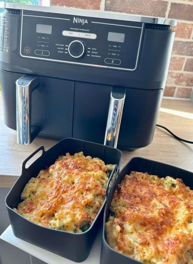Air-Fryer-Macaroni-cheese