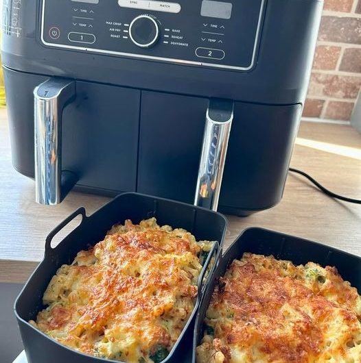 Air-Fryer-Macaroni-cheese
