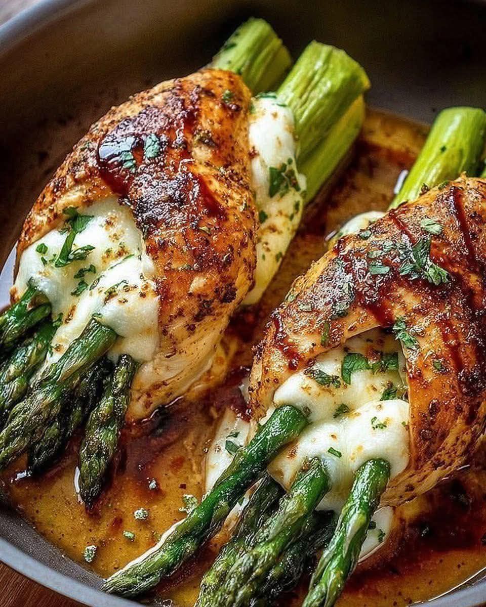 Asparagus Stuffed Chicken Breast