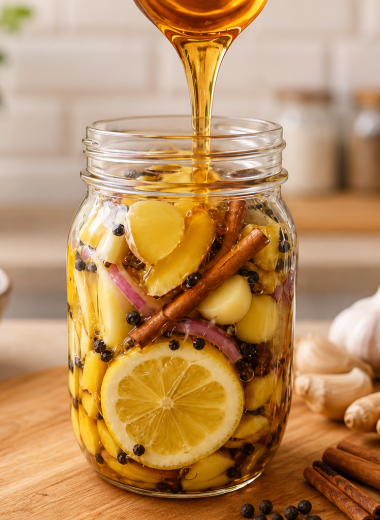Lemon, Garlic, Ginger & Honey Wellness Elixir - CP