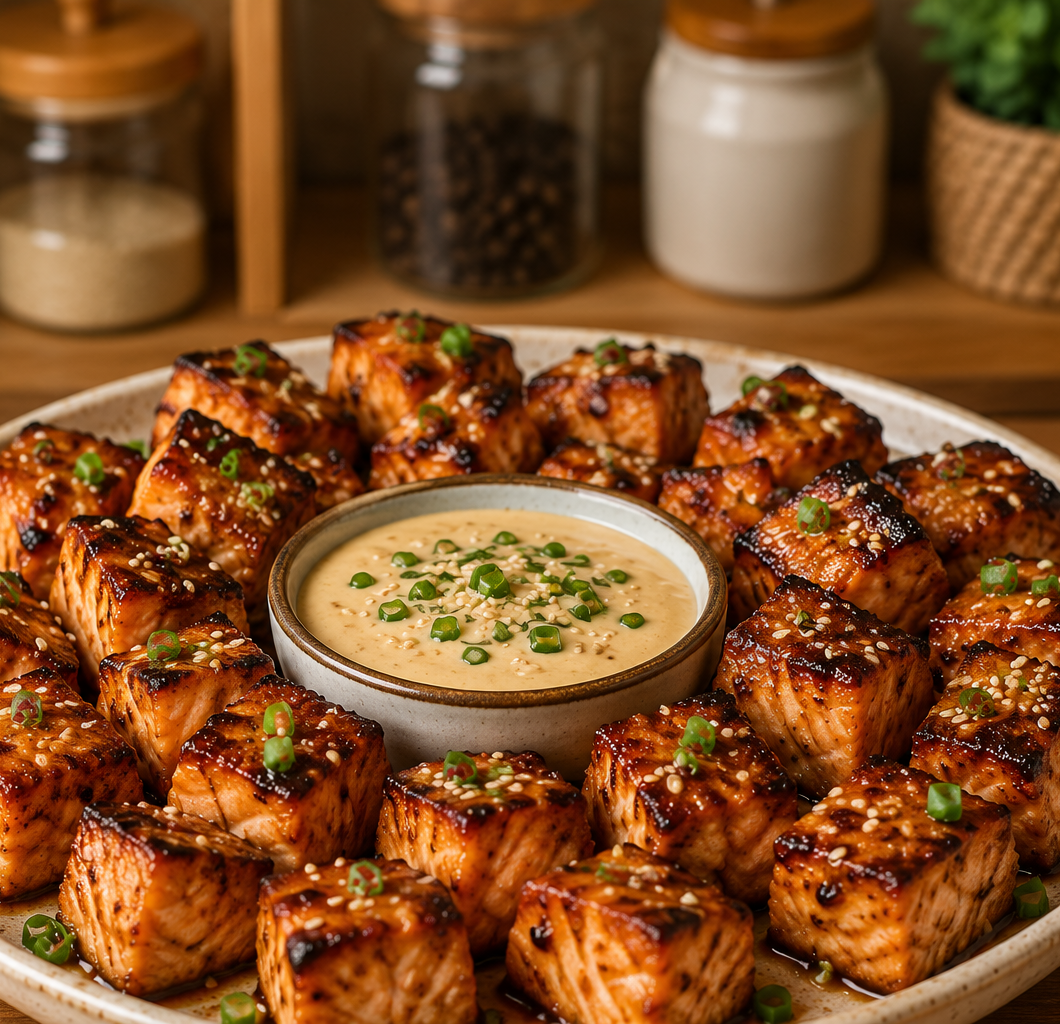 Marinated Salmon Bites Recipe
