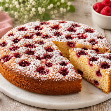 Thermomix Ricotta & Raspberry Cake - CP